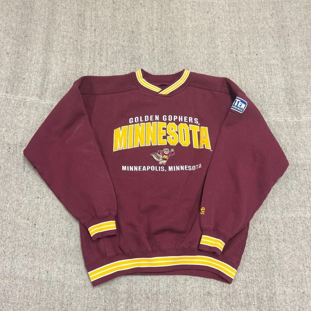 Vintage Minnesota Golden Gophers Sweatshirt Mens Medium Red 1990s